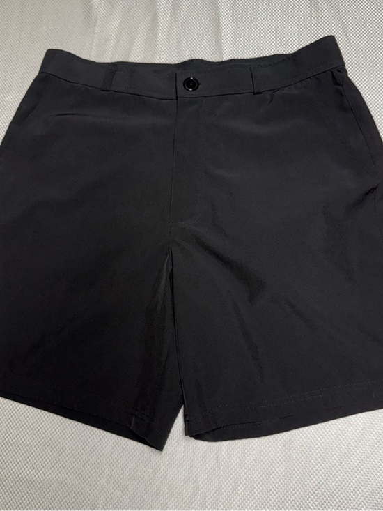 Essentials Other - Essentials Black Flat-Front Men's Shorts